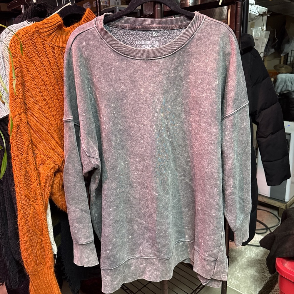 SO Gray Oversized Sweatshirt XL